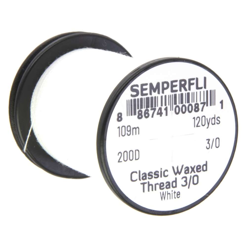 Semperfli Classic Waxed Thread 3/0 120 Yards White